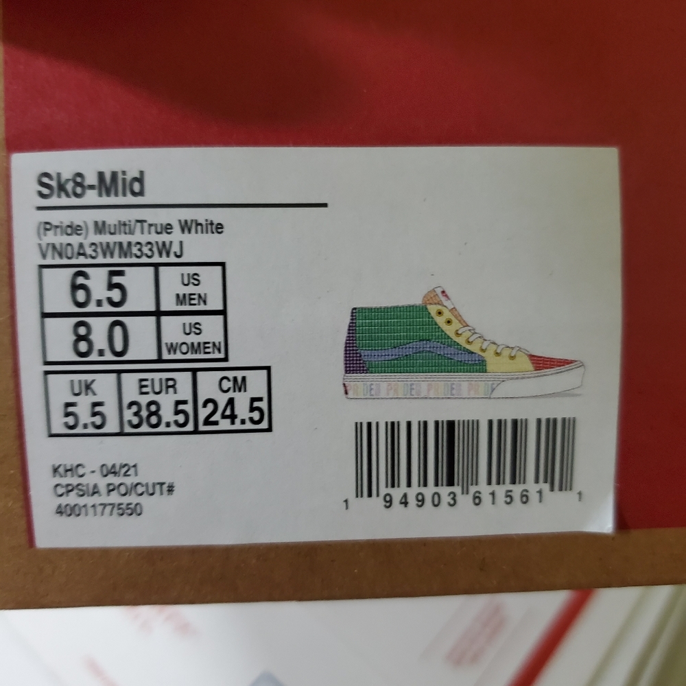 Vans sk8-Mid Pride Multi color - Picture 3 of 13